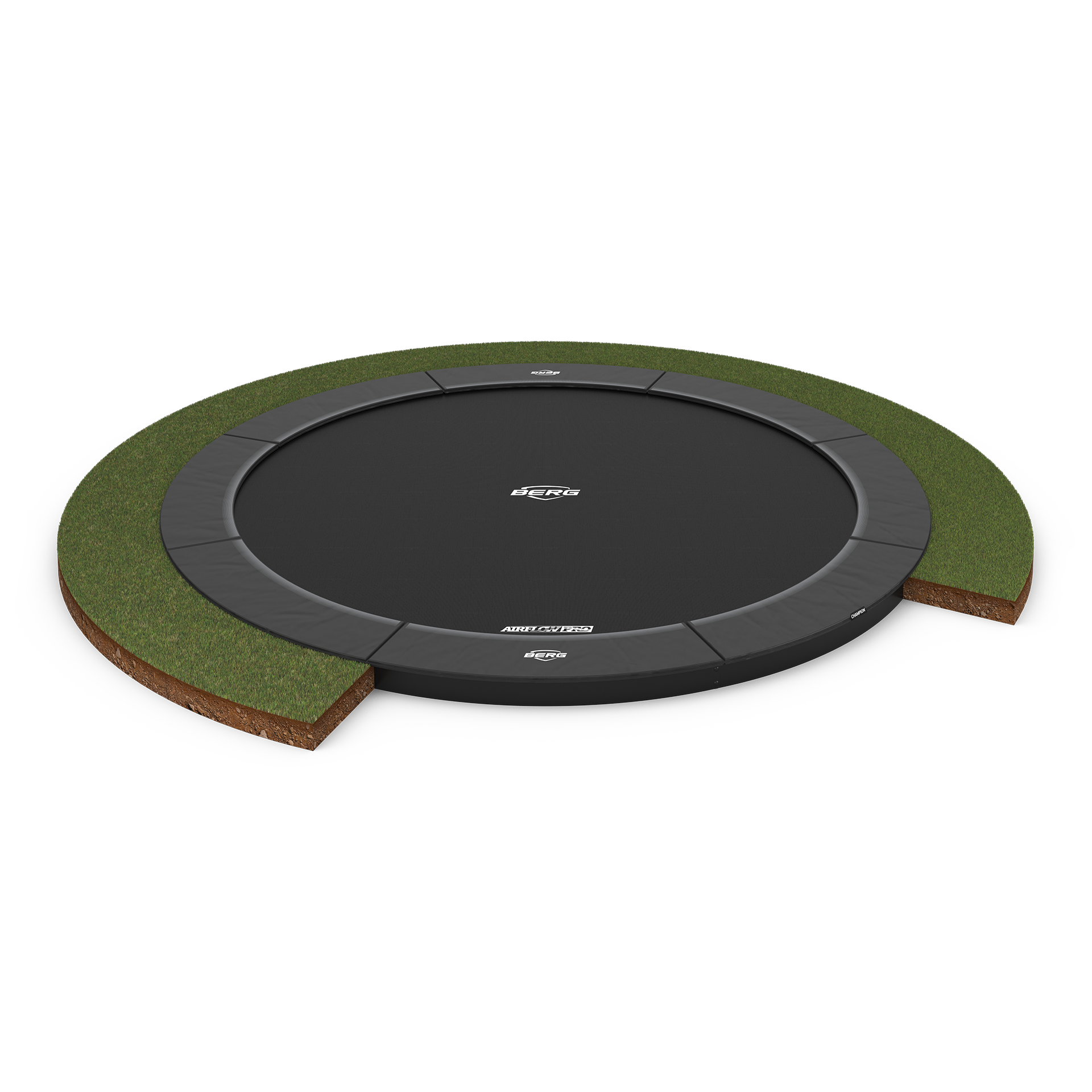 BERG SPORTS Champion FlatGround 430 Grå Trampolin hos SportGym